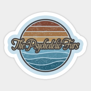 The Psychedelic Furs Retro Waves Sticker